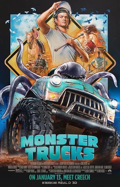 Monster Trucks film posteri